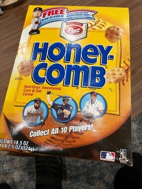 Ost Honey-Comb Cereal Box - Yellow & Blue